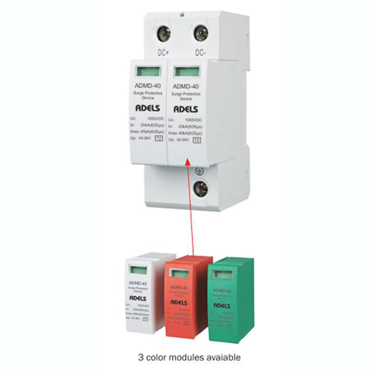 DC Surge Protector သည် 600V အထိ ဗို့အားအဆင့်သတ်မှတ်ထားသော Surge Protective Devices